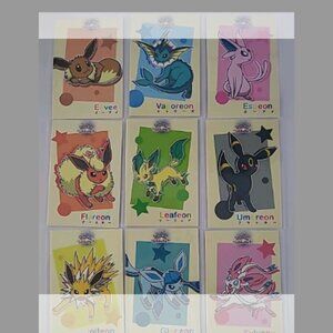Pokemon Let's Go Eevee Database Peru Square Set Eeveelutions Full Set US Seller